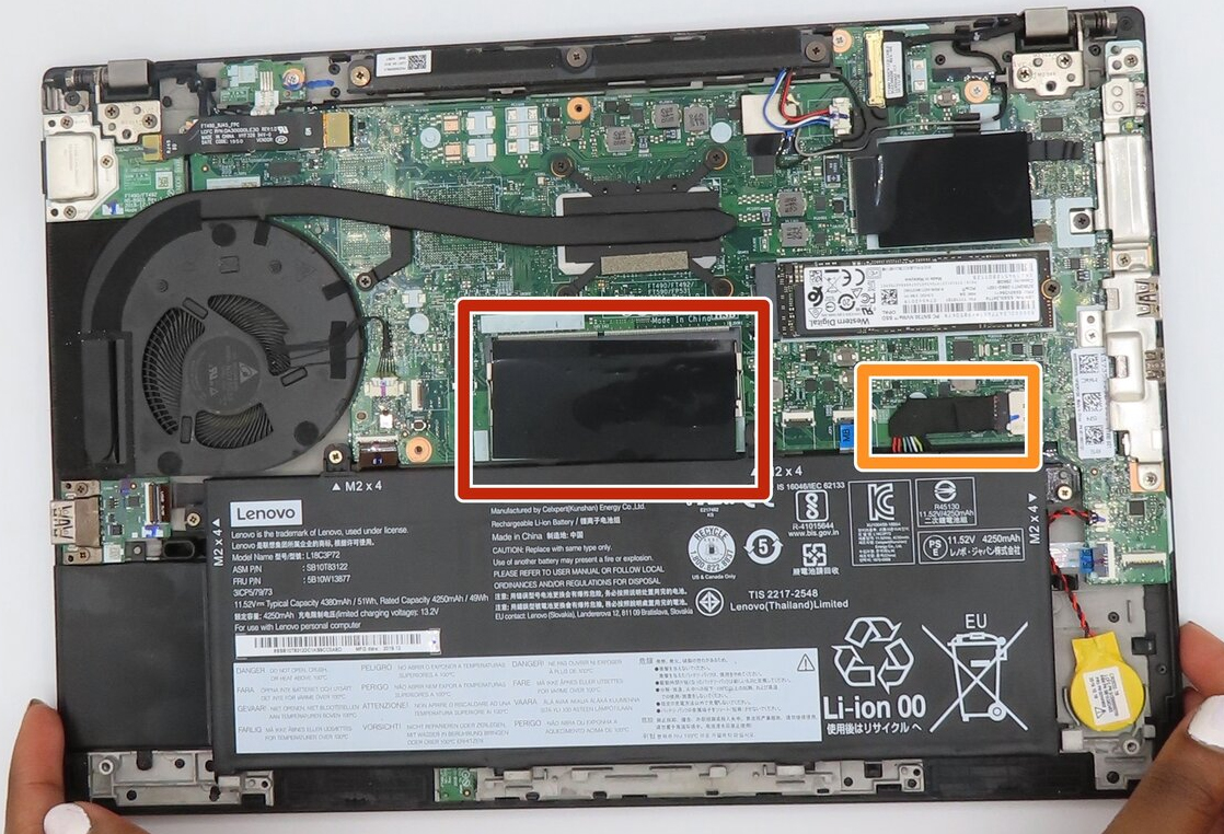 Internal Photo of Lenovo Thinkpad E480 E485 L380 L480 L490 T480s T490 silver frame US keyboard high copy (ThinkPad T490)